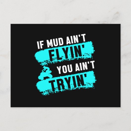 Extreme Sports ATV Rider Offroad Viertakter Gesche Postkarte (Vorderseite)