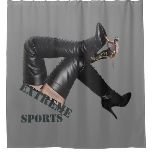 Extreme Sports - BOOT Klettern Duschvorhang