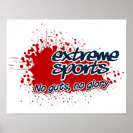 Extreme Sports Poster, anpassbar Poster (Vorne)