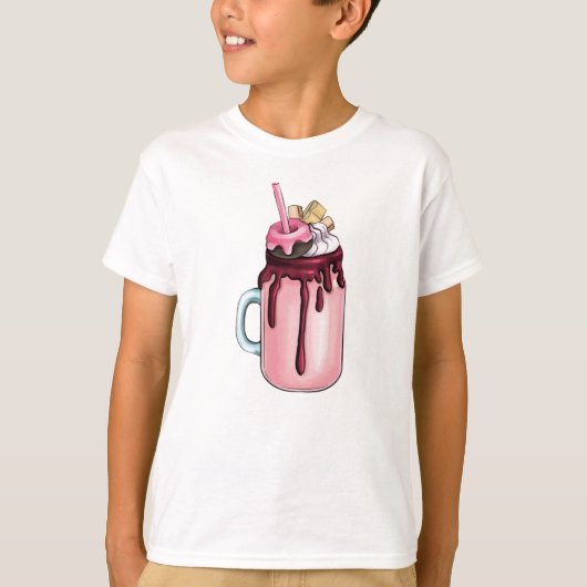Extreme Strawberry Milkshake T-Shirt (Vorderseite)