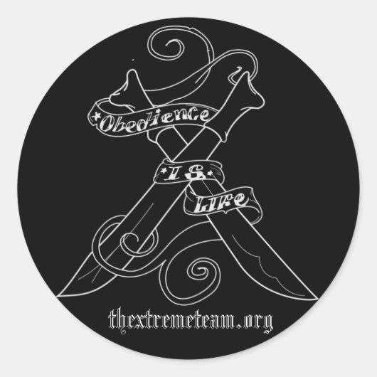 Extreme-Team-Aufkleber Runder Aufkleber (Vorderseite)