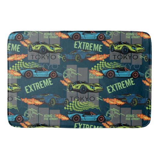 Extreme Tokyo Street Racing Pattern Badematte (Vorderseite)