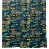 Extreme Tokyo Street Racing Pattern Duschvorhang (Vorderseite)