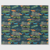 Extreme Tokyo Street Racing Pattern Geschenkpapier (Flach)