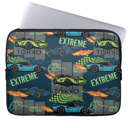 Extreme Tokyo Street Racing Pattern Laptopschutzhülle (Vorderseite)