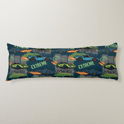 Extreme Tokyo Street Racing Pattern Seitenschläferkissen (Vorderseite)