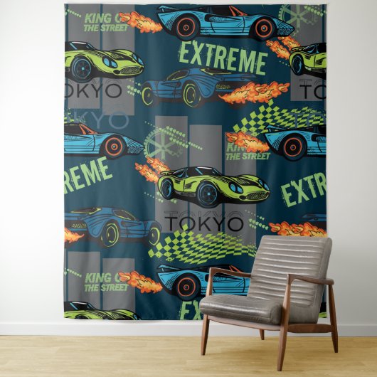 Extreme Tokyo Street Racing Pattern Wandteppich (Beispiel)