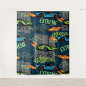 Extreme Tokyo Street Racing Pattern Wandteppich (Vorderseite)