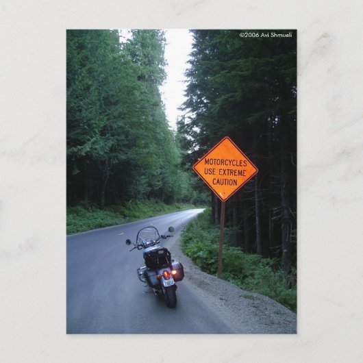 Extreme Vorsicht walten lassen Postkarte (Vorderseite)