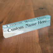 Extremer Entspannungs-Strand-Ansicht-Ozean Namensplakette (Seite)