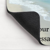 Extremer Entspannungs-Strand-Ansicht-Weiß-Sand Mousepad (Ecke)
