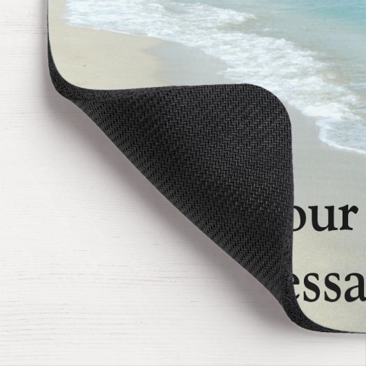 Extremer Entspannungs-Strand-Ansicht-Weiß-Sand Mousepad (Ecke)