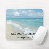 Extremer Entspannungs-Strand-Ansicht-Weiß-Sand Mousepad (Mit Mouse)