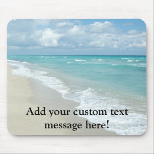 Extremer Entspannungs-Strand-Ansicht-Weiß-Sand Mousepad