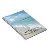 Extremer Entspannungs-Strand-Ansicht-Weiß-Sand Notizblock (Rechte Seite)