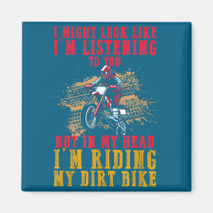 Extremer Motocross-Fan Dirt Bike Fahrer Traum Lust Magnet