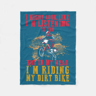 Extremer Motocross-Fan Dirt Bike-Fahrers Traum Lus Fleecedecke