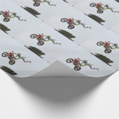 Extremer Motocross Geschenkpapier (Ecke)