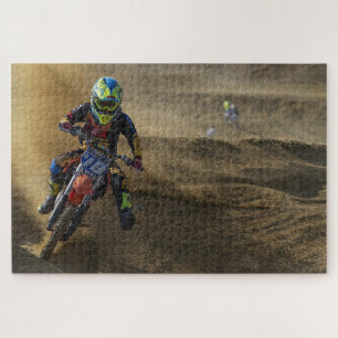 Extremer Motocross-Motorrad-Motorsport-Bike Puzzle
