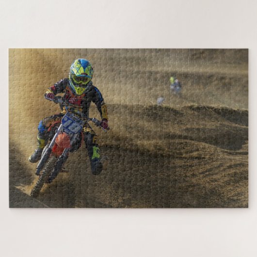 Extremer Motocross-Motorrad-Motorsport-Bike Puzzle (Horizontal)
