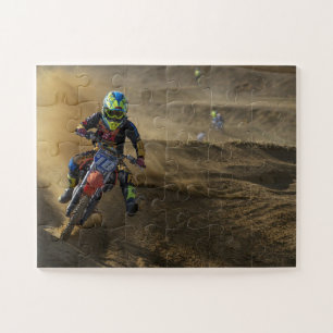 Extremer Motocross-Motorrad-Motorsport-Bike Puzzle