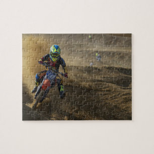 Extremer Motocross-Motorrad-Motorsport-Bike Puzzle
