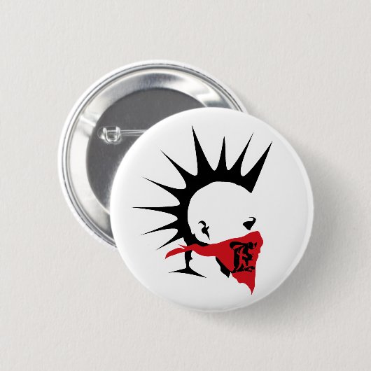 Extremer Punklogo-Knopf Button (Vorne & Hinten)