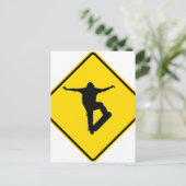 "Extremer Skater" Postkarte (Stehend Vorderseite)