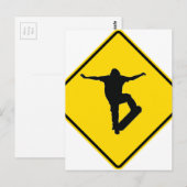 "Extremer Skater" Postkarte (Vorne/Hinten)
