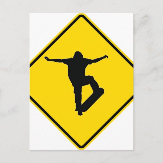 "Extremer Skater" Postkarte (Vorderseite)