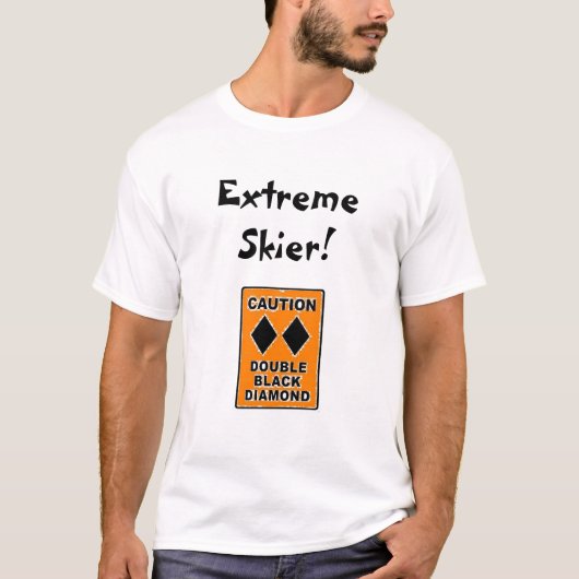 Extremer Skifahrer! T-Shirt (Vorderseite)