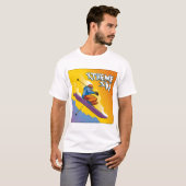 Extremer Skifahrer T-Shirt (Vorne ganz)