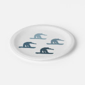 Extremer Snowboarding Pappteller (Schrägansicht)