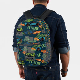 Extremer Tokio-Straßenrenn-Muster Bedruckter Rucksack