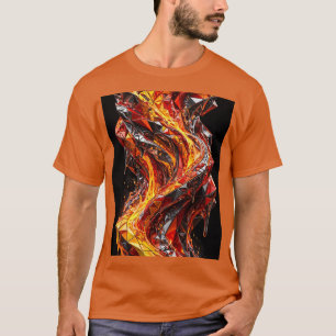 Extremes 3D-Schmelz-Dreieck-Design T-Shirt