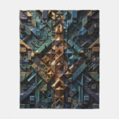 Extremes 3D vertikales Mosaik Fleecedecke (Vorderseite)