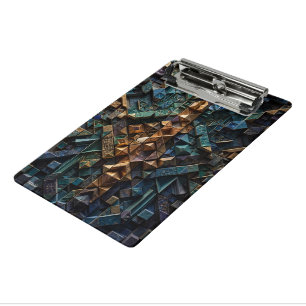 Extremes 3D vertikales Mosaik Mini Klemmbrett