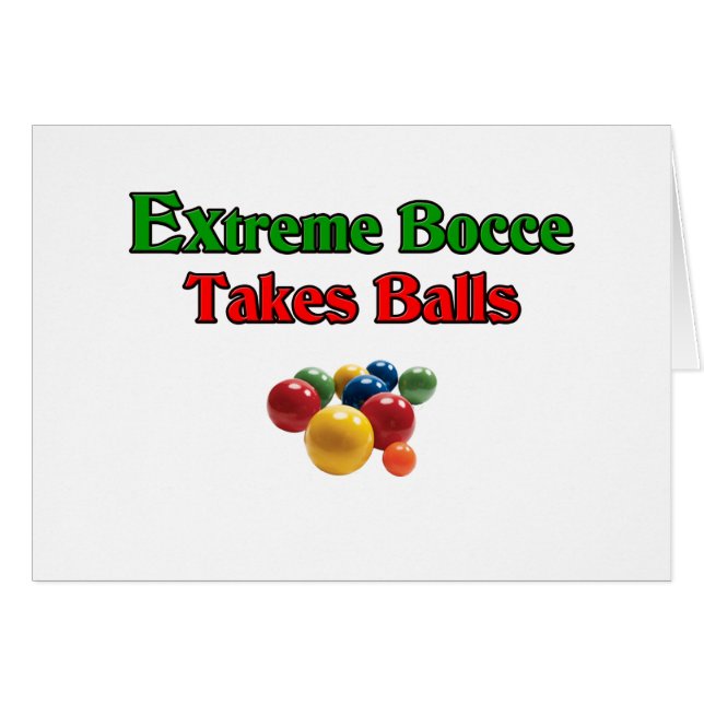 Extremes Bocce nimmt Bälle (Vorderseite (Horizontal))