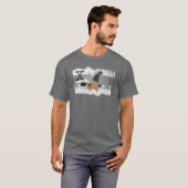 extremes dunkles Kleid des Snowboard T-Shirt (Vorne ganz)