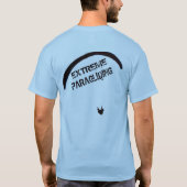 Extremes Gleitschirmfliegen T-Shirt (Rückseite)