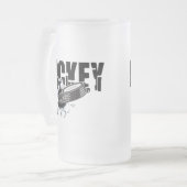 Extremes Hockey Mattglas Bierglas (Vorderseite Links)