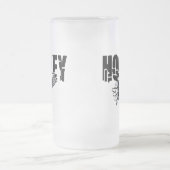 Extremes Hockey Mattglas Bierglas (Mittel)