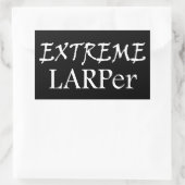 Extremes Larper Rechteckiger Aufkleber (Tasche)