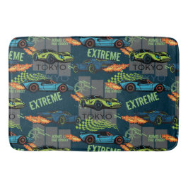 Extremes Tokio-Straßenrenn-Muster Badematte