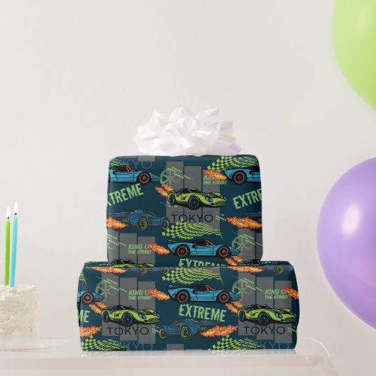 Extremes Tokio-Straßenrenn-Muster Geschenkpapier (Partygeschenke)