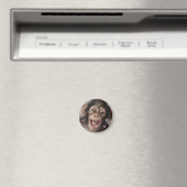 Extremnahe eines glücklichen Schimpansenbabys Magnet (In Situ (Geschirrspüler))