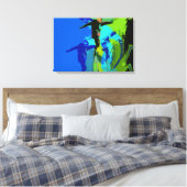 Extremrennen - Snowboarder Leinwanddruck (Insitu (Schlafzimmer))