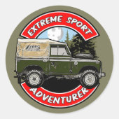 Extremsport Runder Aufkleber (Vorderseite)