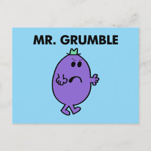 Extremst unglücklicher Herr Grummel Postkarte