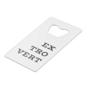 Extroverter Flaschenöffner (Vorderseite Schrägansicht)